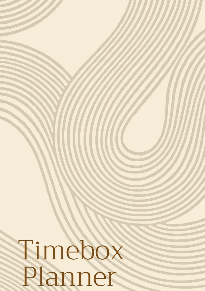 Обложка ежедневника Timebox Planner Japandi